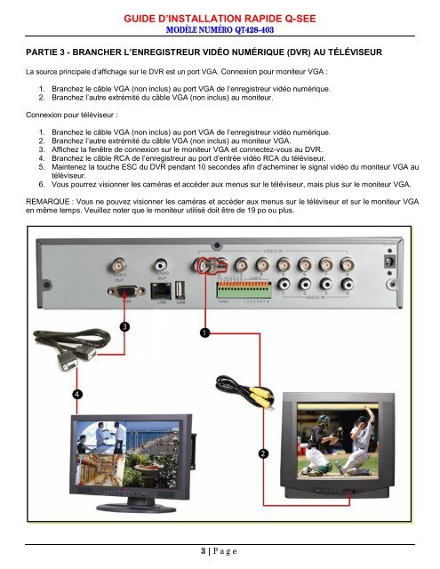 Guide d'installation rapide - Q-See