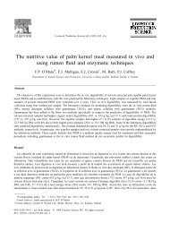 The nutritive value of palm kernel meal measured in vivo ... - D8-AFIC