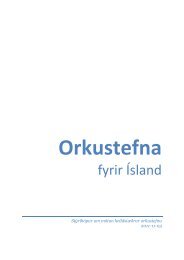 Orkustefna fyrir Ãsland - National Energy Authority of Iceland