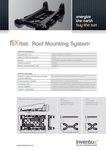 fiXflat Roof Mounting System