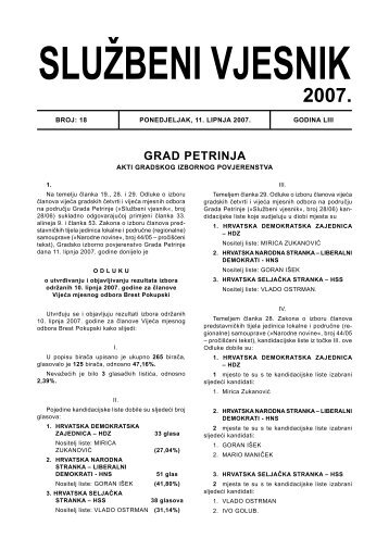 GRAD PETRINJA - Glasila doo