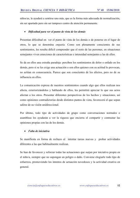 NÂº40 15/06/2010 - enfoqueseducativos.es