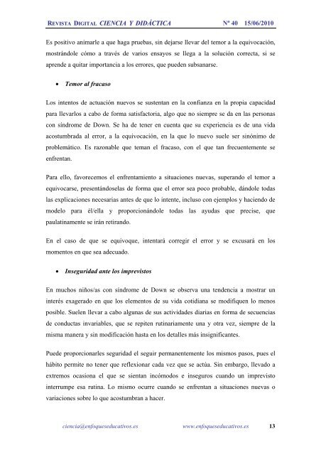 NÂº40 15/06/2010 - enfoqueseducativos.es