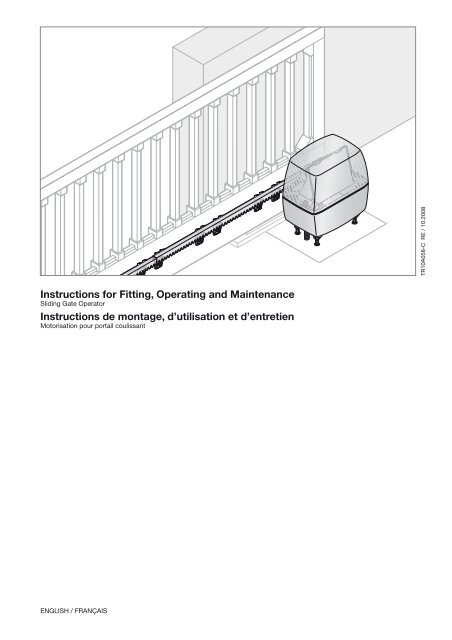 Motorisation pour portail coulissant LineaMatic - Hormann.fr