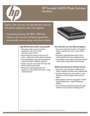 hp scanjet g4050 photo scanner - Computer Supplies Unlimited