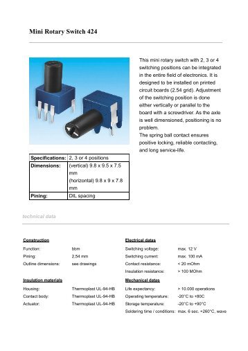 Mini Rotary Switch 424