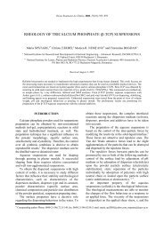 RHEOLOGY OF TRICALCIUM PHOSPHATE (Î²-TCP) SUSPENSIONS
