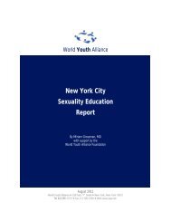 New York City Sexuality Education Report - World Youth Alliance