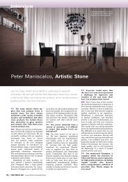 TT interview Peter Maniscalco, Artistic Stone - Infotile