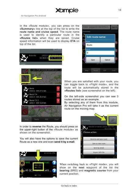 Air Navigation Pro User's Guide - Xample