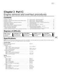 Chapter 2 Part C: Engine removal and overhaul procedures