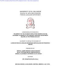 UNIVERSITY OF EL SALVADOR - Institutional Repository of the ...