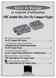 VMC double flux Dee Fly Compact Hygro - Aldes