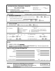 antiretroviral pregnancy registry follow-up form - GlaxoSmithKline ...