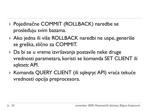 Distribuirane i objektne baze podataka - Ncd.matf.bg.ac.rs ...