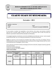 Examen 4to Secundaria - Universidad Marcelino Champagnat