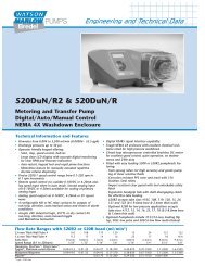 520DuN/R2 & 520DuN/R Metering and Transfer Pump Digital/Auto ...