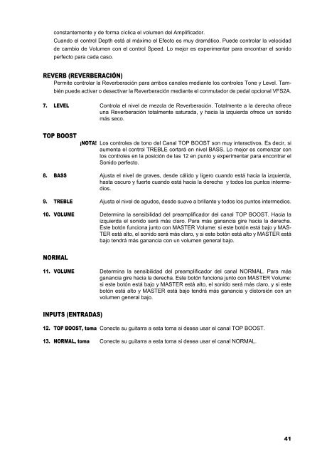 AC30C2X/AC30C2/AC15C1 Owner's Manual - Vox