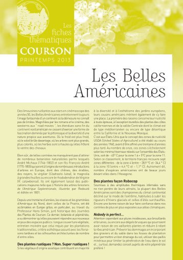 Les Belles AmÃ©ricaines - Domaine de Courson