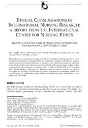 Ethical Considerations in International Nursing Research: A Report ...