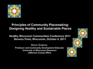 Principles of Community Placemaking: Designing Healthy and ...