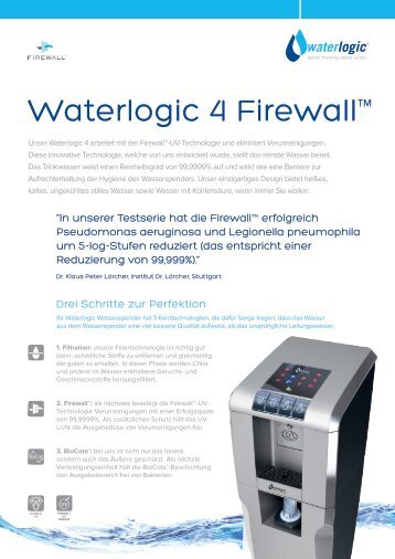 Einzelprospekt Waterlogic 4 Firewall