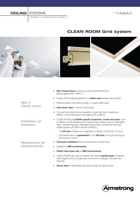 Uk Clean Room Grid Armstrong