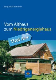 Vom Althaus zum Niedrigenergiehaus - Volders