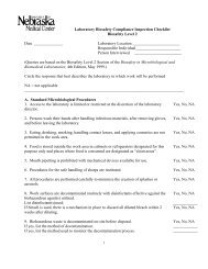 Biosafety Level 2 (BSL2) Laboratory Biosafety Compliance Checklist