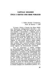 COMPARATO, Fabio K. Ética e gestão dos bens públicos, p. 45-54