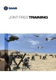 Joint Fires Training flyer - Saab