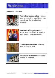 Economics Cue Cards - James Abela ELT