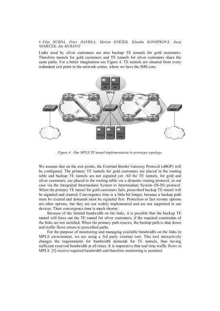 Differentiation of Services in IMS over MPLS Network Core