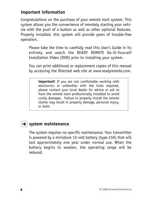 Model 24926 - Ready Remote