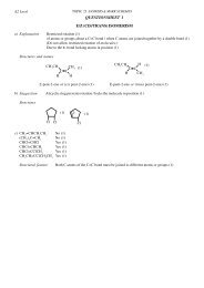 QUESTIONSHEET 1 E/Z (CIS/TRANS) ISOMERISM