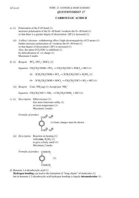 QUESTIONSHEET 1 E/Z (CIS/TRANS) ISOMERISM