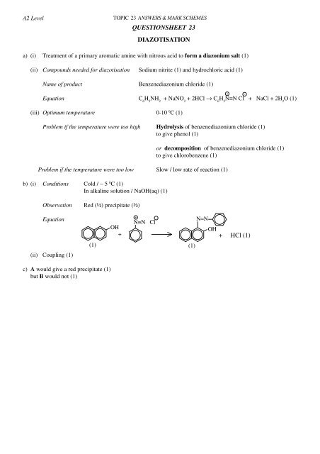 QUESTIONSHEET 1 E/Z (CIS/TRANS) ISOMERISM