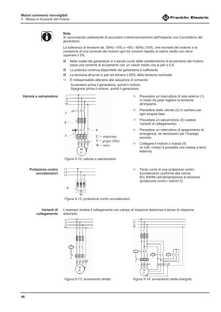 Motori sommersi riavvolgibili da 6", 8", 10" e 12" I Manuale di ...