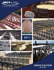 Durable Lightweight Tables & Chairs - Mity-Lite, Inc.