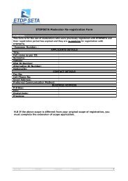 ETDPSETA Moderator Re-registration Form