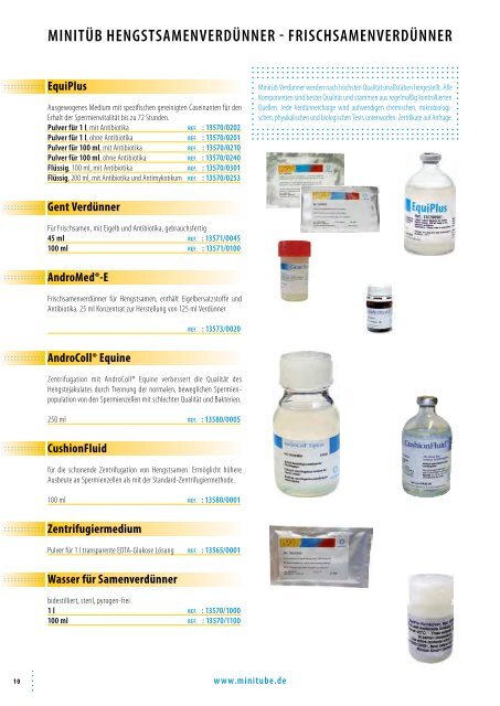 MinitÃ¼b - Katalog Fortpflanzungstechnologie Pferd