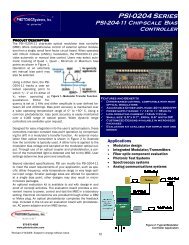 psi-204-11 chip-scale bias controller - Photonic Systems, Inc.