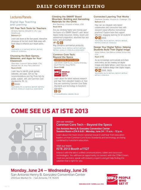 ISTE 2013 Program - ISTEconference.org