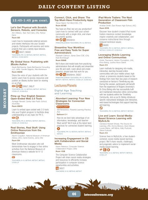 ISTE 2013 Program - ISTEconference.org