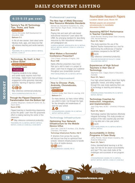 ISTE 2013 Program - ISTEconference.org