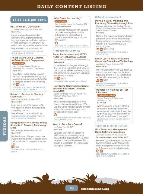 ISTE 2013 Program - ISTEconference.org