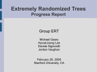 Extremely Randomized Trees - Stanford PPL - Stanford University