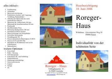 Hausbesichtigung Overhagen - Roreger