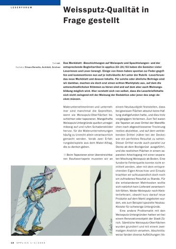 Weissputz-Qualität in Frage gestellt (PDF)