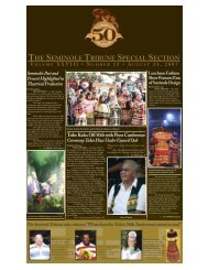 August 31 - 50th Anniversary - Seminole Tribe of Florida